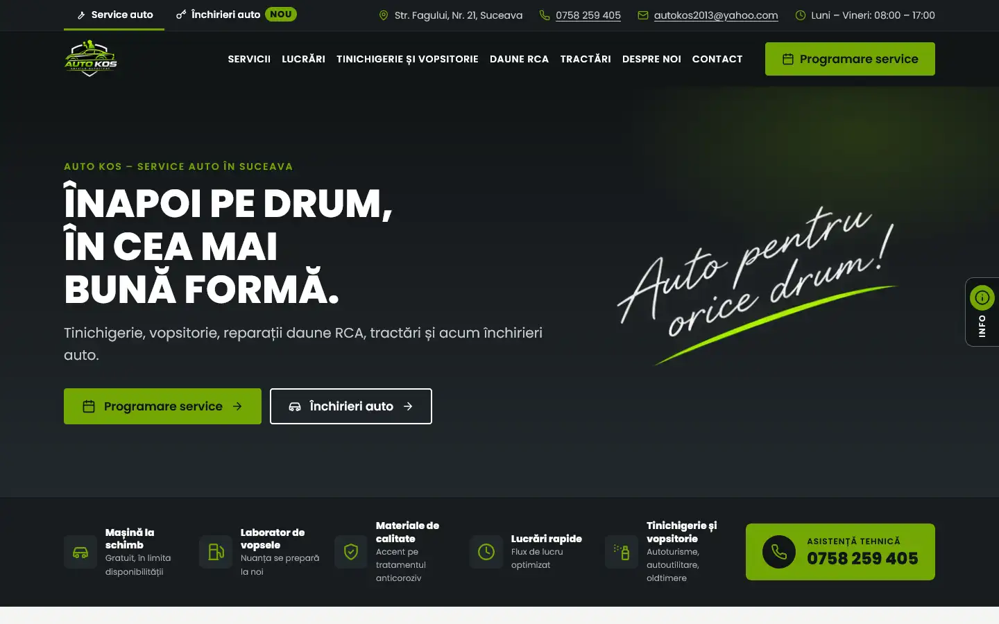 Site-ul autokos.ro