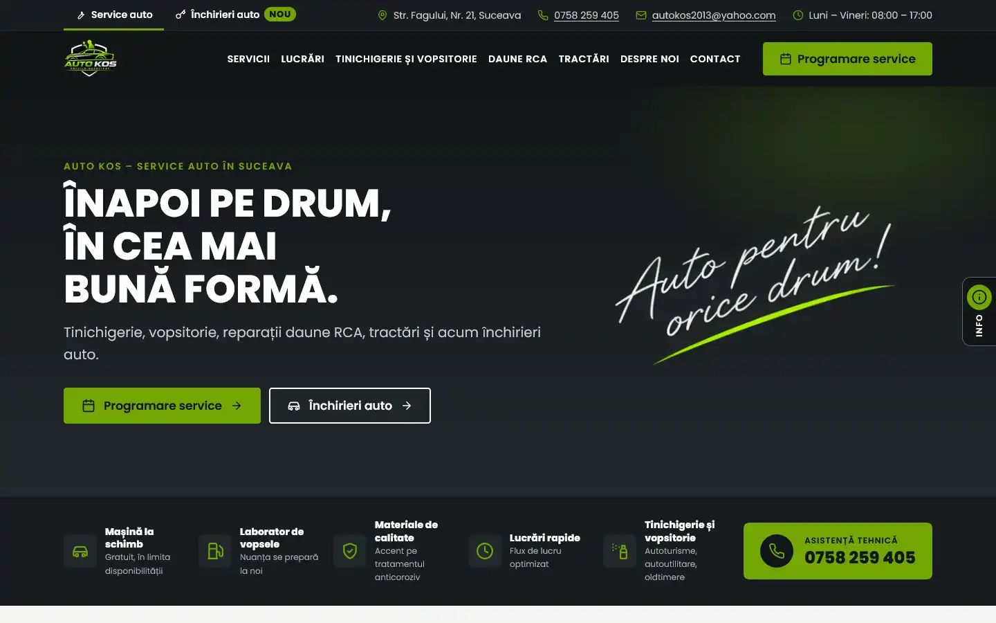 Site-ul autokos.ro