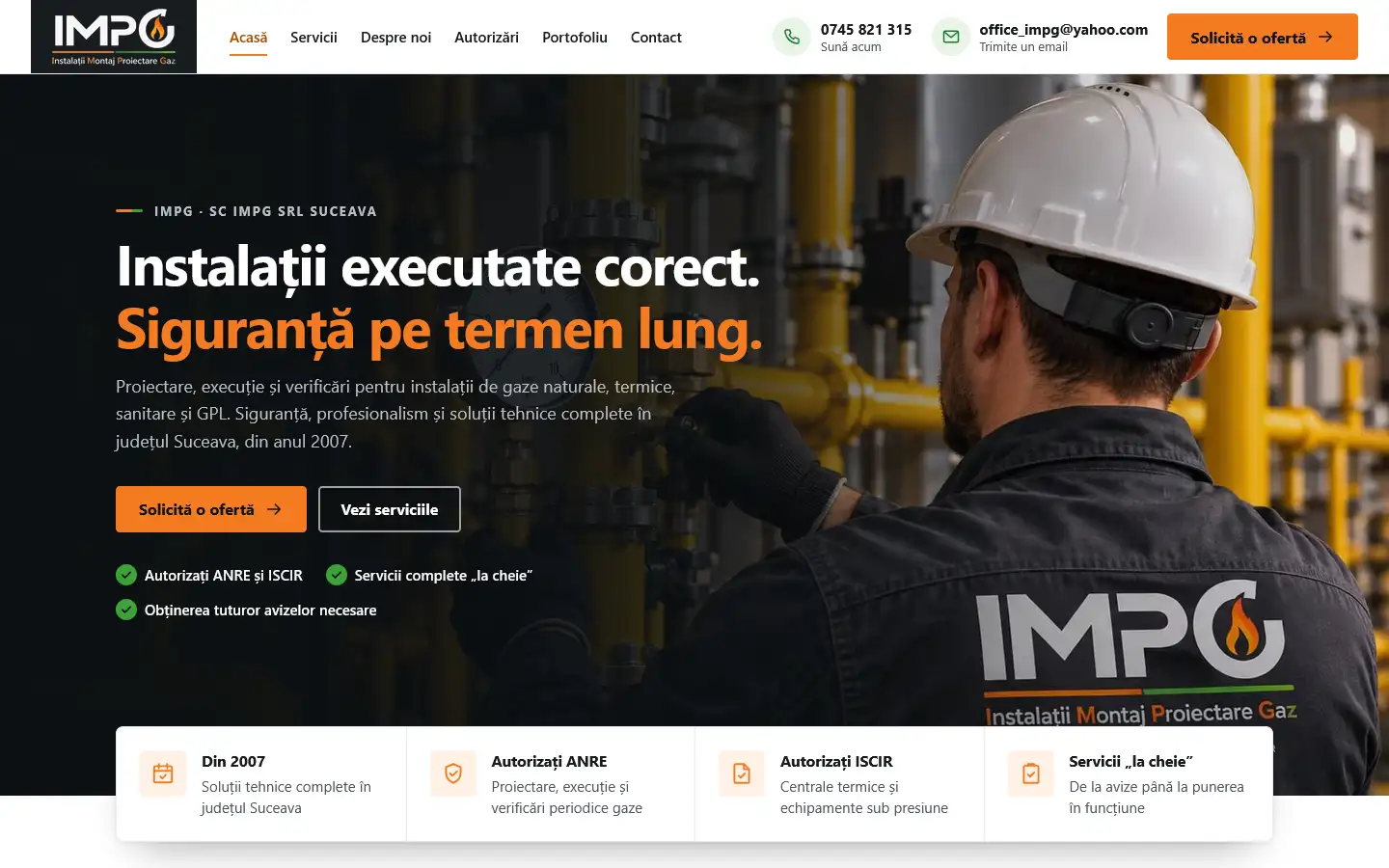 Site-ul impg-instalatii.ro